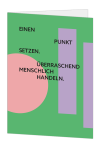 Korrespondenzkarte "Einen Punkt setzen."