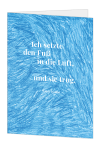 Korrespondenzkarte "Ich setzte den Fuß in die Luft..."