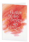 Korrespondenzkarte "Danken"
