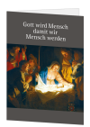 Korrespondenzkarte "Gott wird Mensch..."