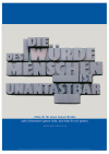 Poster "Die Würde des Menschen ist unantastbar"