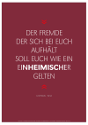 Poster "Der Fremde..."
