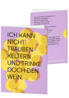 Korrespondenzkarte "Ich kann nicht Trauben keltern"