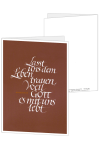 Korrespondenzkarte "Lasst uns dem Leben trauen"