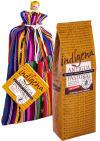 indígena ANTIGUA PASTORAL gourmet café, 250 g gemahlen - im handgewebtem Geschenksäckchen und mit Sorgenpüppchen sowie mit Beschreibung 