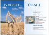 Poster "Es reicht für alle"